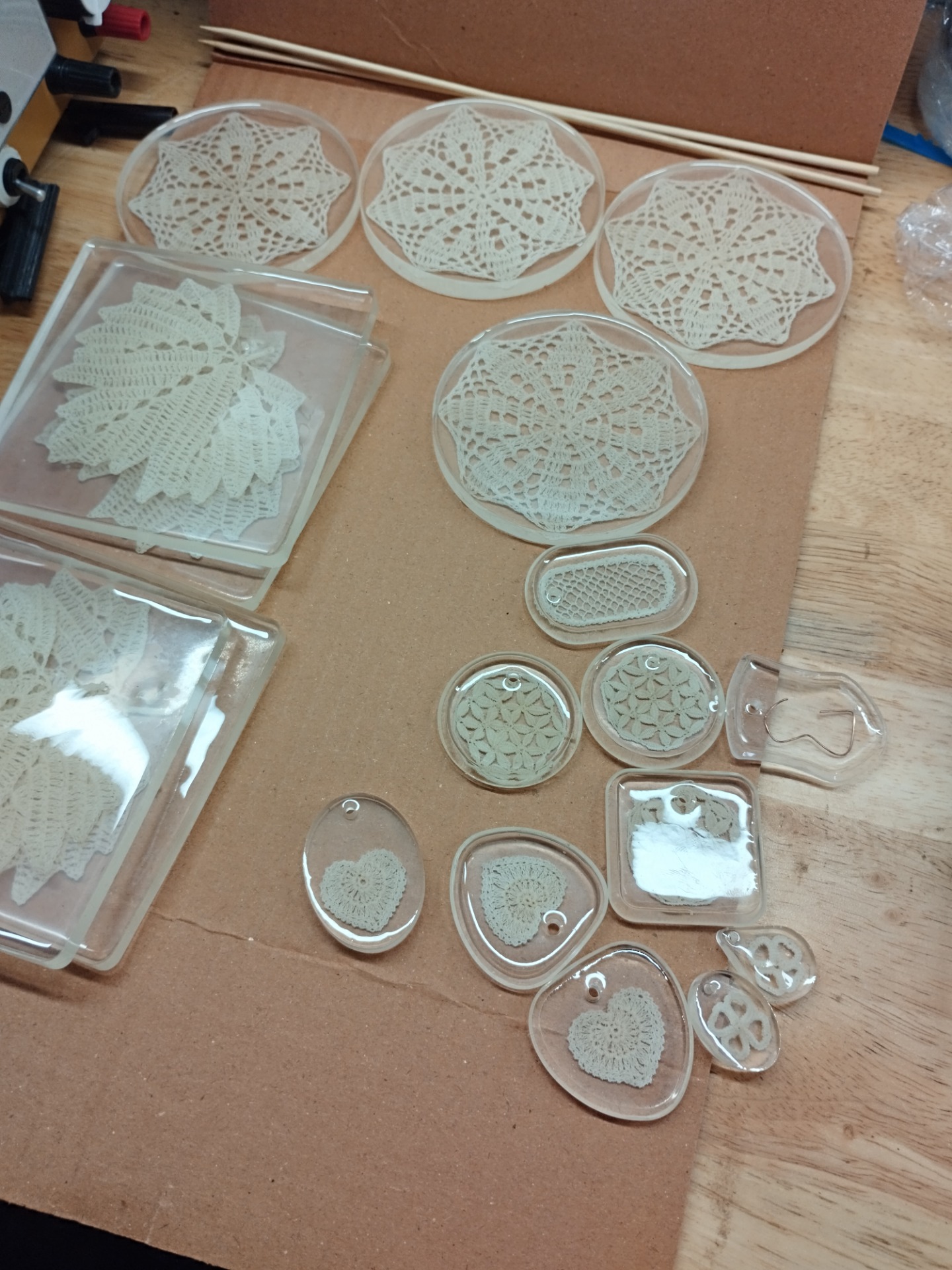 Lace covered in time